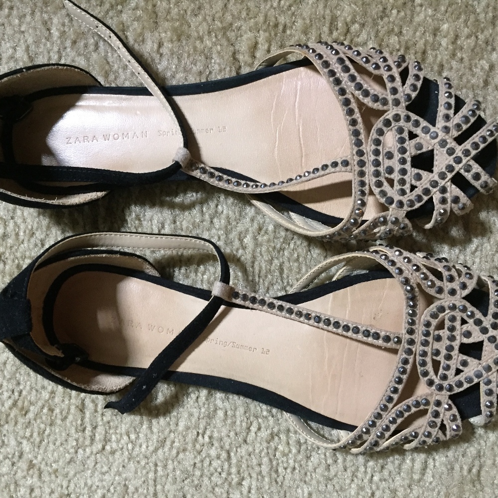 Zara blogger favorite embellished sandal